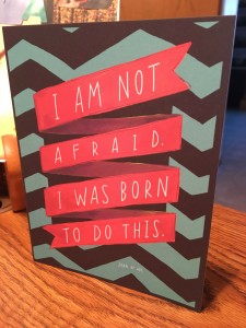 Born To Do This Not Afraid Joan of Arc Card