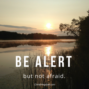 Be Alert Not Afraid
