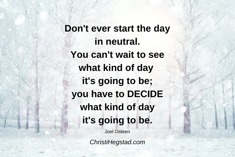 Decide Kind Of Day Osteen Quote