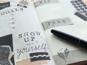 Show Up Bullet Journal