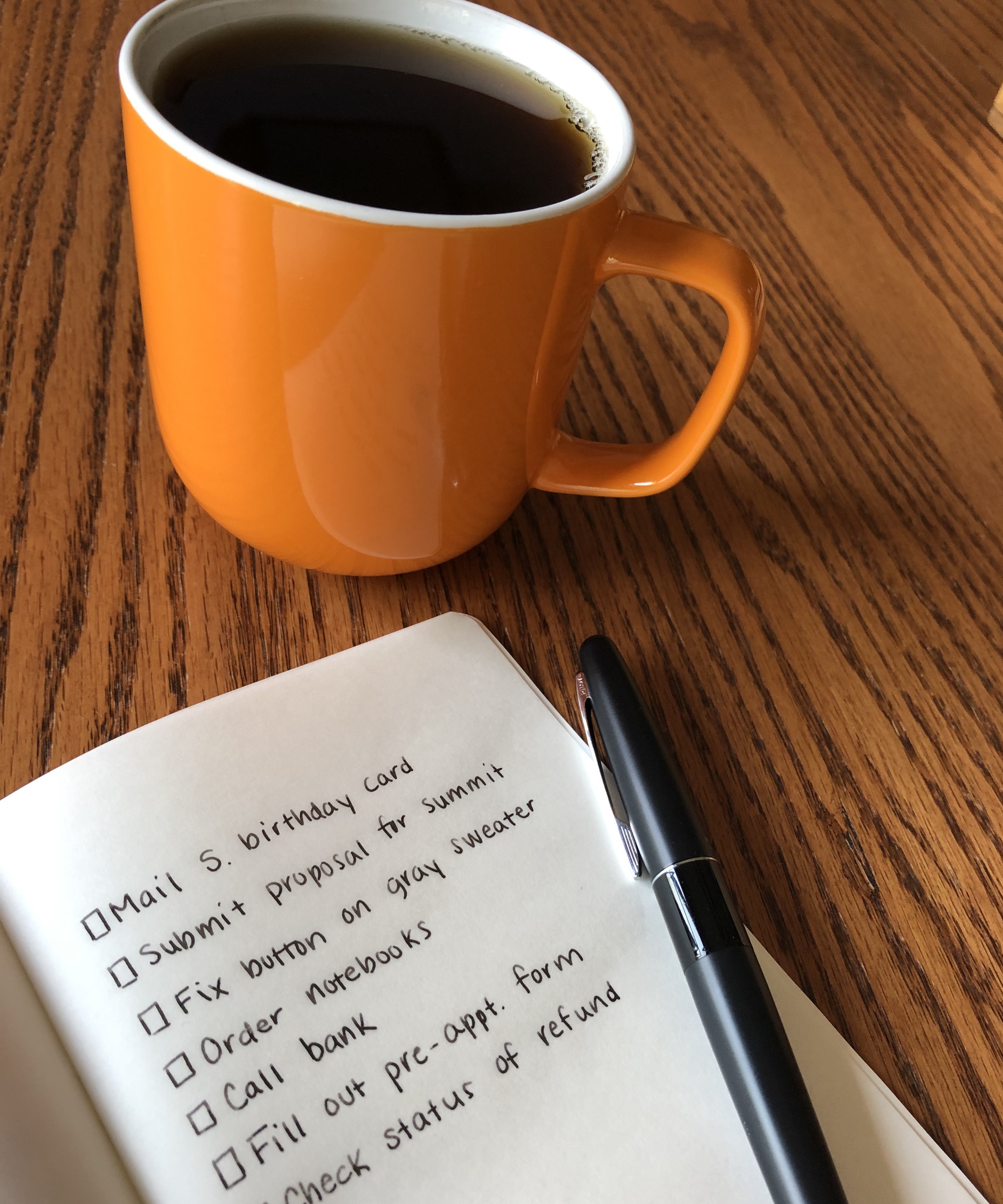 Coffee To Do List Pen