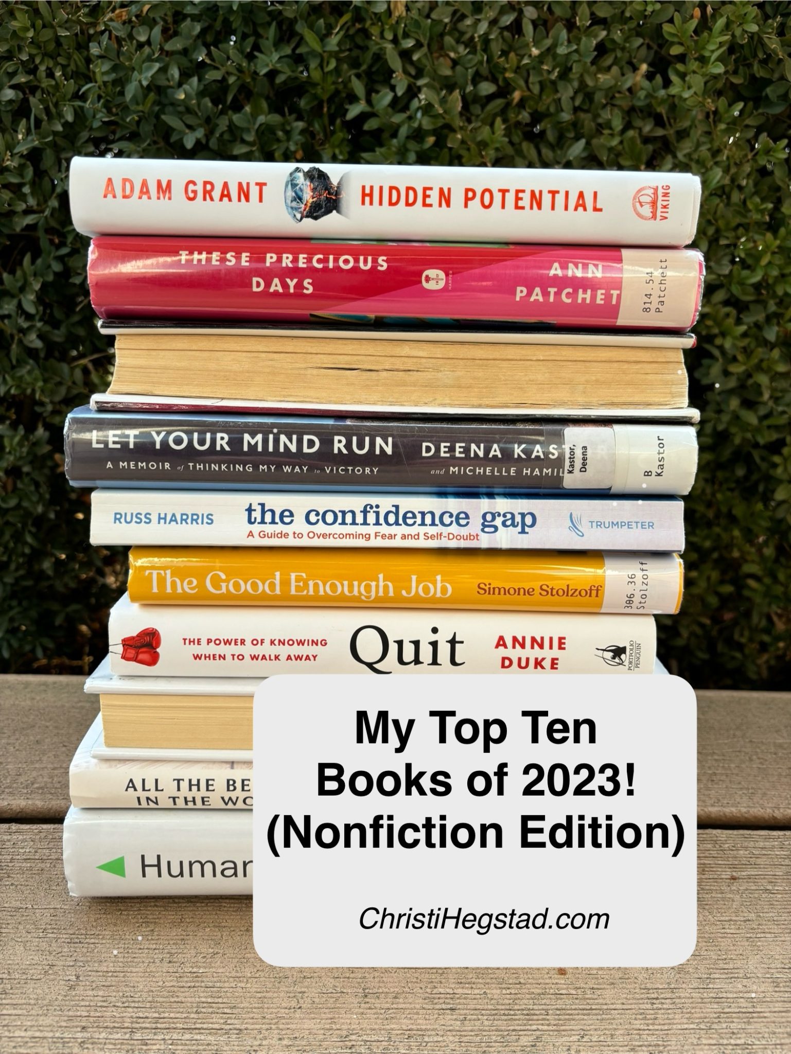 Top Ten Books of 2023 Nonfiction Edition! MAP Professional Development